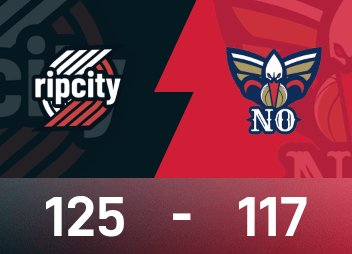 Informe del juego de la NBA: Yang Hansen no apareció y Sharp 35 puntos, Trail Blazers 125-117 Pelicans